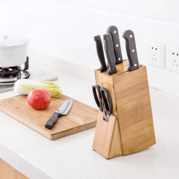 Bamboo Kitchen Accessories Storage Knife Holder - Image 5