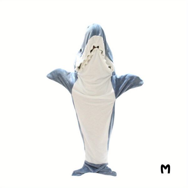 Shark Onesie Blanket For Adults, Shark Blanket Hoodie, Shark Blanket Super Soft Cozy Flannel, Boys Girls Cosplay Costume Sleeping Bag For Night - Image 10