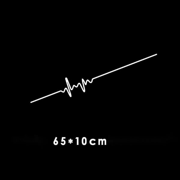 Car Electrocardiogram Creative Sound Wave Chart Car Sticker - Image 6