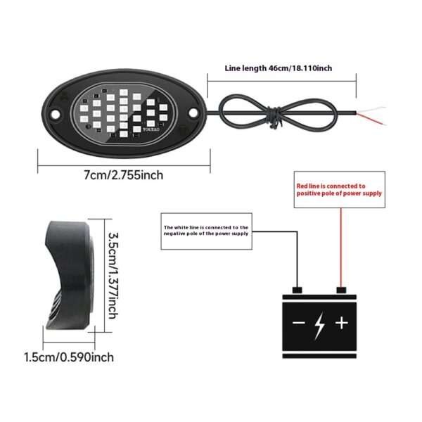 12V Car Led Chassis Ambience Light - Image 2