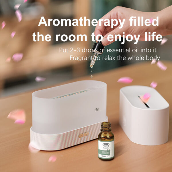 Drop Shipping Factory Direct Sale Fire Flame Humidifier Aroma Diffuser 2022 Air Essential Oil Ultrasonic Humidifier - Image 5